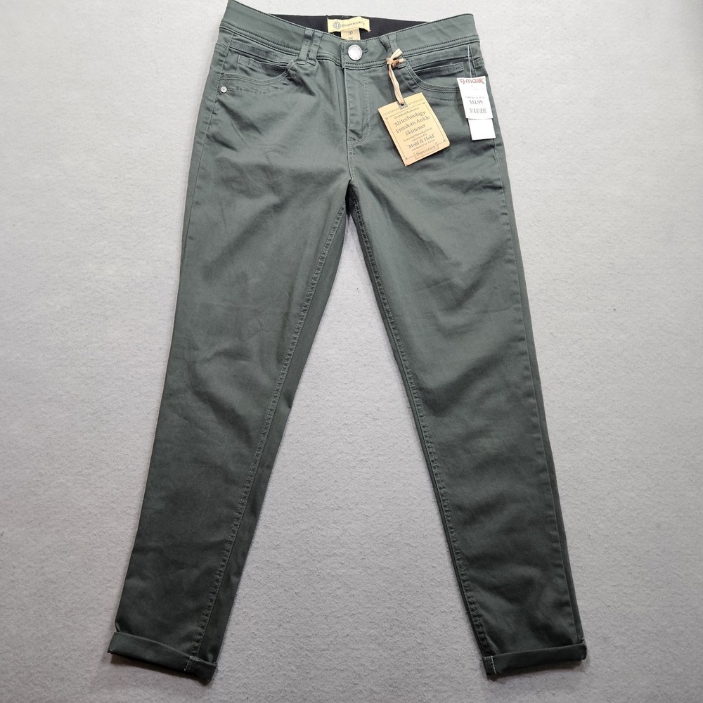 Democracy Ab Technology Freedom Ankle Skimmer Pants Womens 10 Army Green 32x28